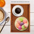 thumbnail image 4 of Greensen Rectangle Wooden Tea Tray Serving Table Plate Snacks Food Storage Dish for Hotel Home , Tea Serving Plate , Tea Tray, 4 of 8