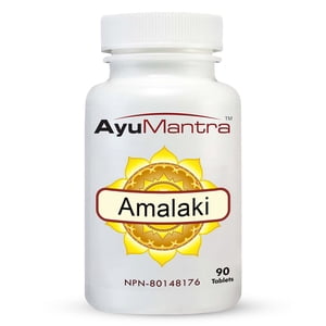 AyuMantra Amalaki Tablets (Indian Gooseberry) Vitamin C Herbal Supplement 90 Tabs