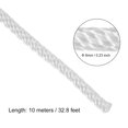 thumbnail image 2 of Unique Bargains Recoil Starter Rope 6mm Dia. 10m 32.8ft Polyester Pull Cord for 178F 186F Lawn Mower Trimmer Engine Part, 2 of 3