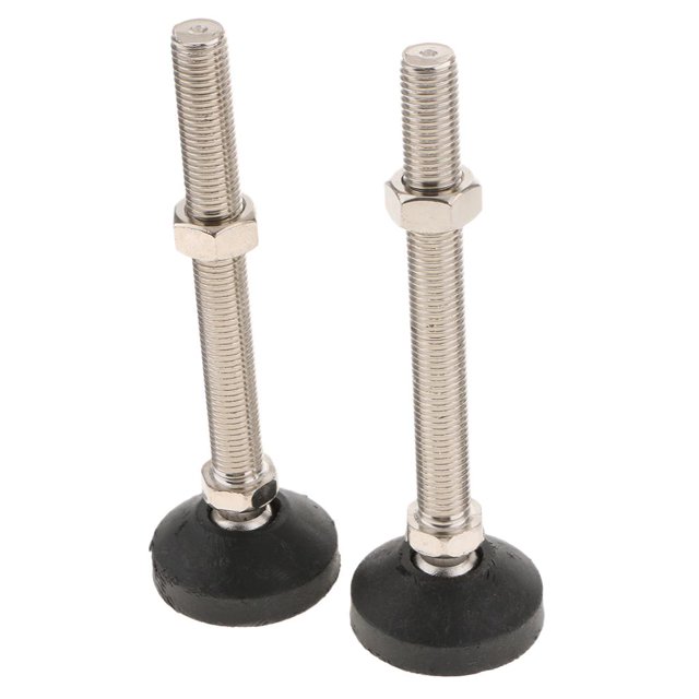 GUOOL 2 Patins de Nivellement Réglables pour Meubles Base 60mm M16X510MM 60-M16x150mm