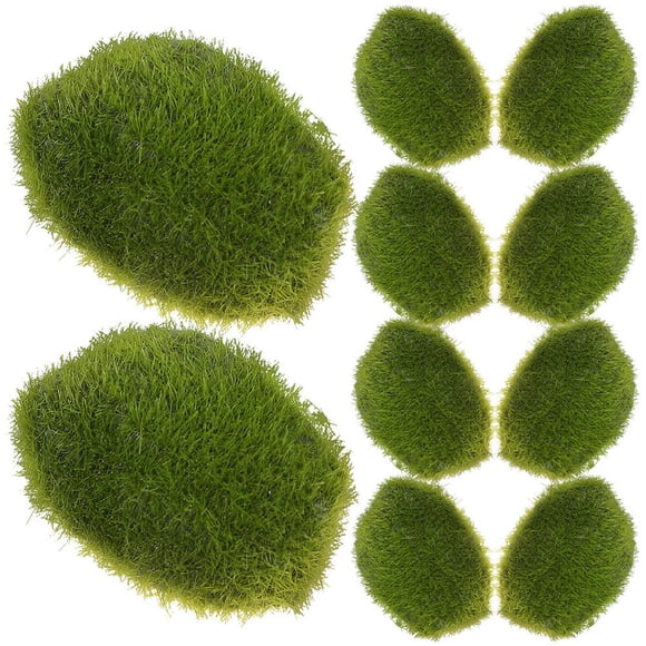 CHOK 10pcs Green Moss Balls Fish Tank Simulated Moss Balls Aquarium Artificial Plant Moss Balls Ornament For Garden Wedding Party Decoration
