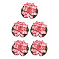 thumbnail image 3 of QualitChoice Artificial Lotus Replacement Simulation Outdoor Garden Park Pond Pool Photography Fake Water Flower Decor Light Pink 5PCS, 3 of 6