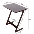 thumbnail image 5 of GoDecor Bamboo Sofa Side Table Snack End Side Table Coffee Table TV Snack Trays Sofa Side Table Modern Furniture for Home Office (Brown), 5 of 5