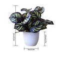 thumbnail image 3 of fastboy Artificial Potted Plant Leaf Simulation Leaves Home Office Desktop Greenery Decoration, Plant Type 2, 3 of 5
