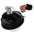 thumbnail image 1 of HEALEEP Bouchon de Réservoir d'Essence Noir Mécanisme de Verrouillage ABS pour la Sécurité du Véhicule 1 Pcs, 1 of 8