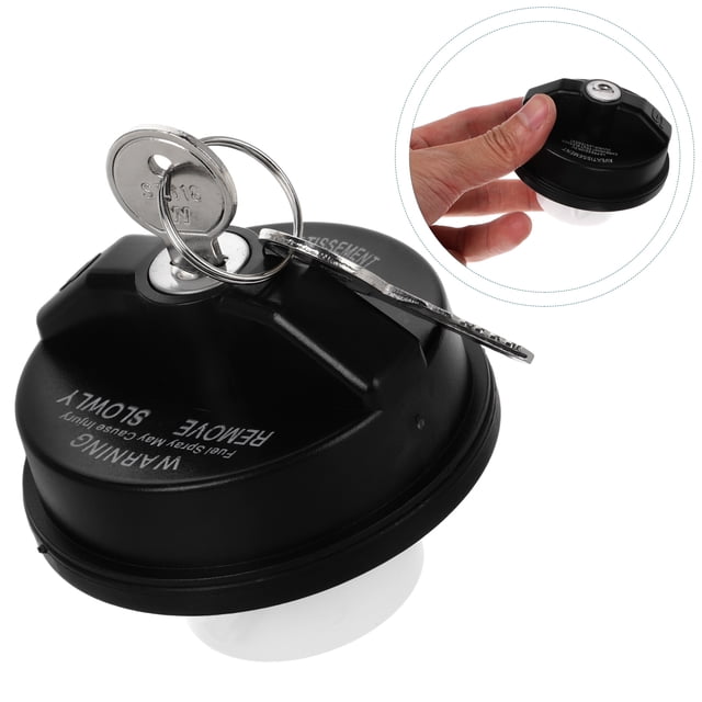 HEALEEP Bouchon de Réservoir d'Essence Noir Mécanisme de Verrouillage ABS pour la Sécurité du Véhicule 1 Pcs