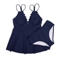 thumbnail image 3 of Charmo Tankini Rétro pour Femmes, Maillot de Bain Deux Pièces à Doubles Bretelles, 3 of 7