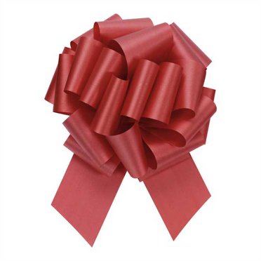50 Pcs - Ruban Rouge à Tirer 4"D