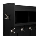 thumbnail image 2 of Bowery Hill Full Traditional Engineered Wood Entryway Set in Black Suede Oak, 2 of 7