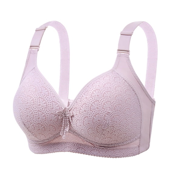 Yuzhih Bras for Women Push up No Padding Comfort Underwire Plus Size Full Coverage Seamless Everyday Bras