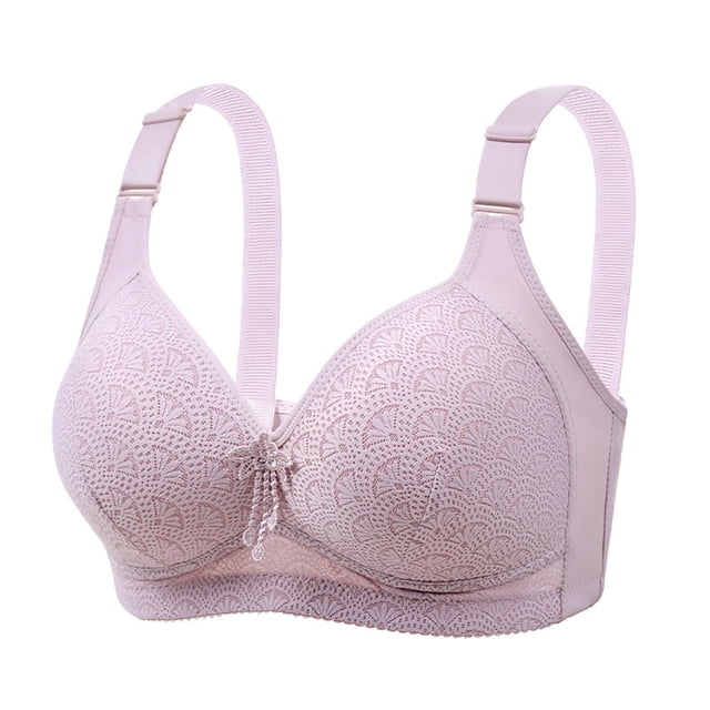 Yuzhih Bras for Women Push up No Padding Comfort Underwire Plus Size Full Coverage Seamless Everyday Bras