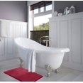 thumbnail image 4 of 1 Small Clara Clark Bath Mat Bathroom Rug - Absorbent Memory Foam Bath Rugs - Non-Slip, Thick, Cozy Velvet Feel Microfiber Bathrug, Plush Shower, Toilet- Floor Bathmats Carpet - Red - 17"x24", 4 of 4