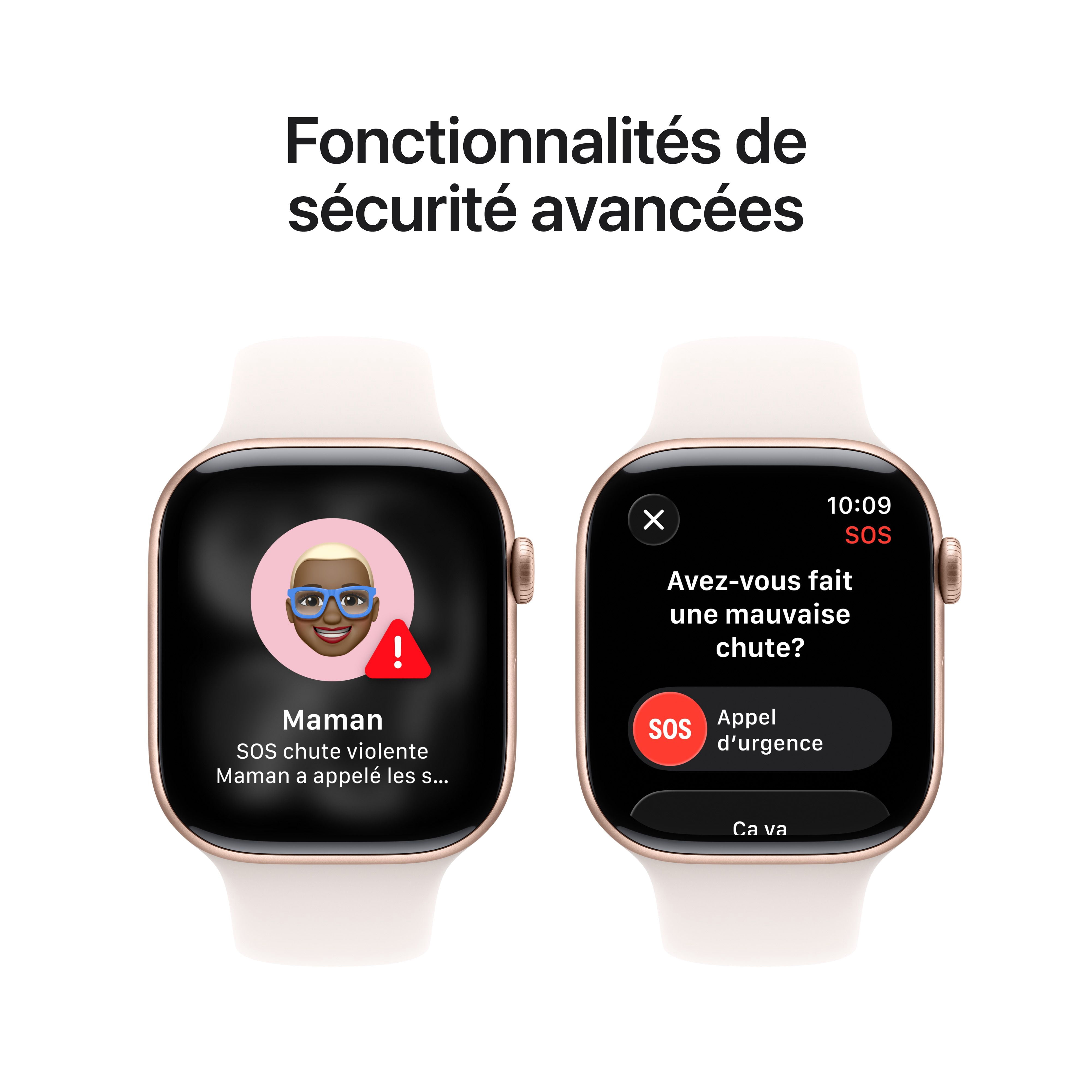 Apple Watch Series 11 GPS - Boîtier 46 mm en aluminium rosé - Bracelet sport rose tendre (M/G)