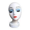 thumbnail image 1 of Bunblic Hat Display Rack Female Head Mannequin Display Model Manikin for Headwear Jewelry Glasses Hats Making Styling E, 1 of 8