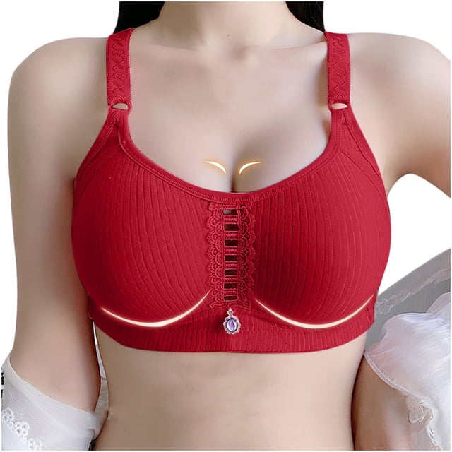 Soutien-gorge Mode Femme Couleur Unie Confortable Sans Armatures