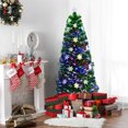 thumbnail image 1 of Costway 5FT Pre-Lit Fiber Optic Artificial Christmas Tree w/Multicolor Lights Snowflakes, 1 of 9