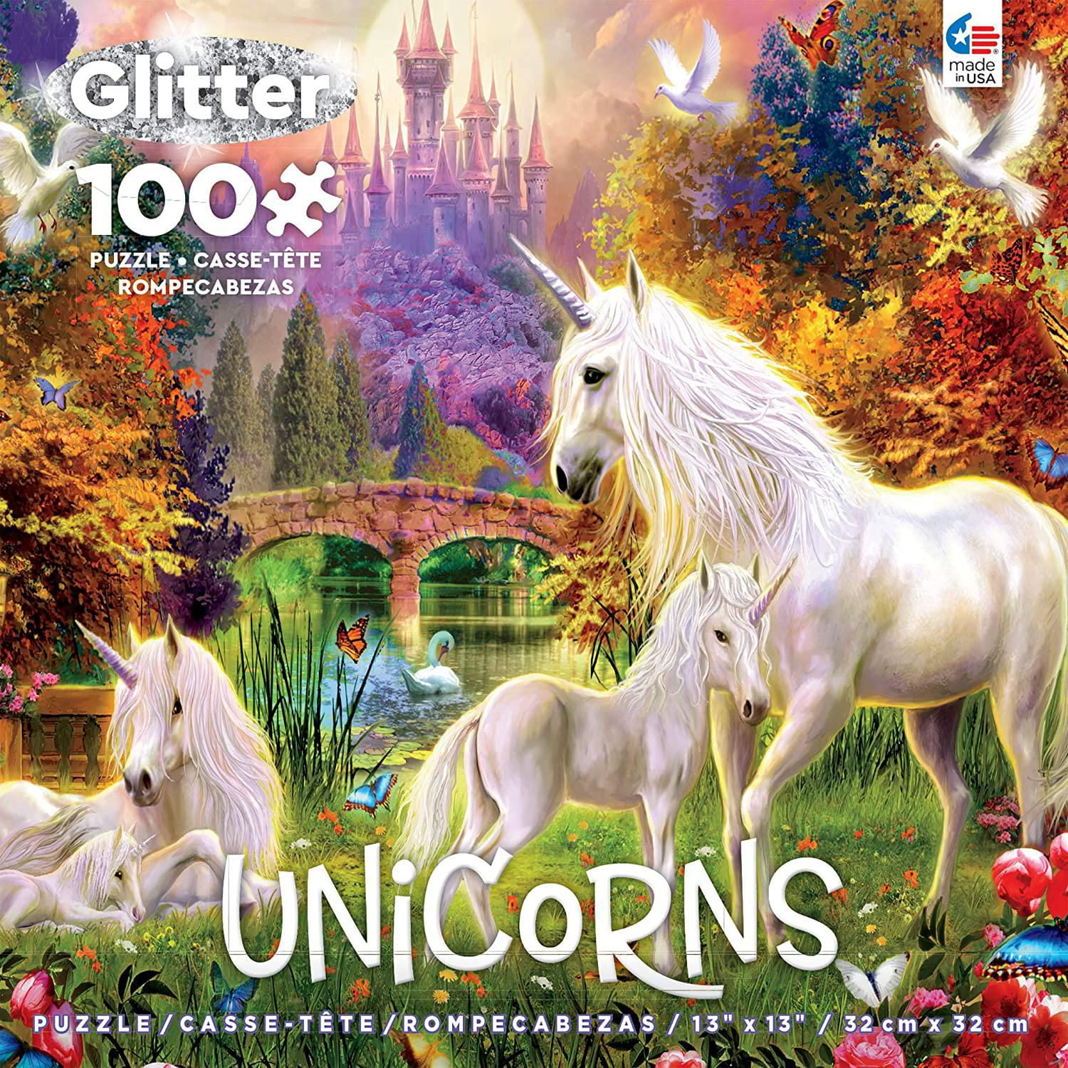 Ceaco Unicorns 100 Pièces Puzzle Les Licornes Du Château