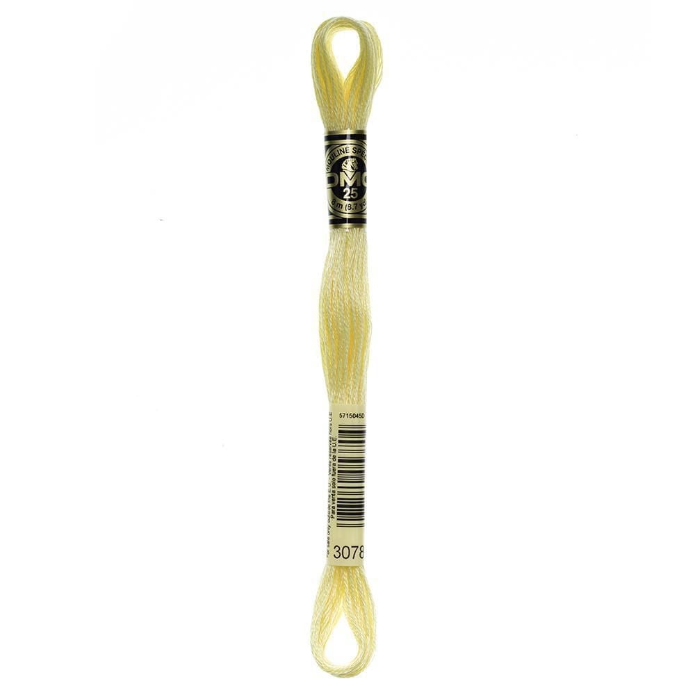 DMC coton 6 brins fil à broder 8 m (8.7 yd) jaune