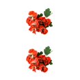 thumbnail image 1 of Decodeary Realistic Appearance Flower Decoration For Low Maintenance Garden Easy To Clean Cloth Decorations Fake Plants Flowers JH1241 Red 2Set, 1 of 6