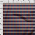 thumbnail image 2 of oneOone Georgette Viscose Navy Blue Fabric Gingham Check Craft Projects Decor Fabric Printed By The Yard 42 Inch Wide, 2 of 4