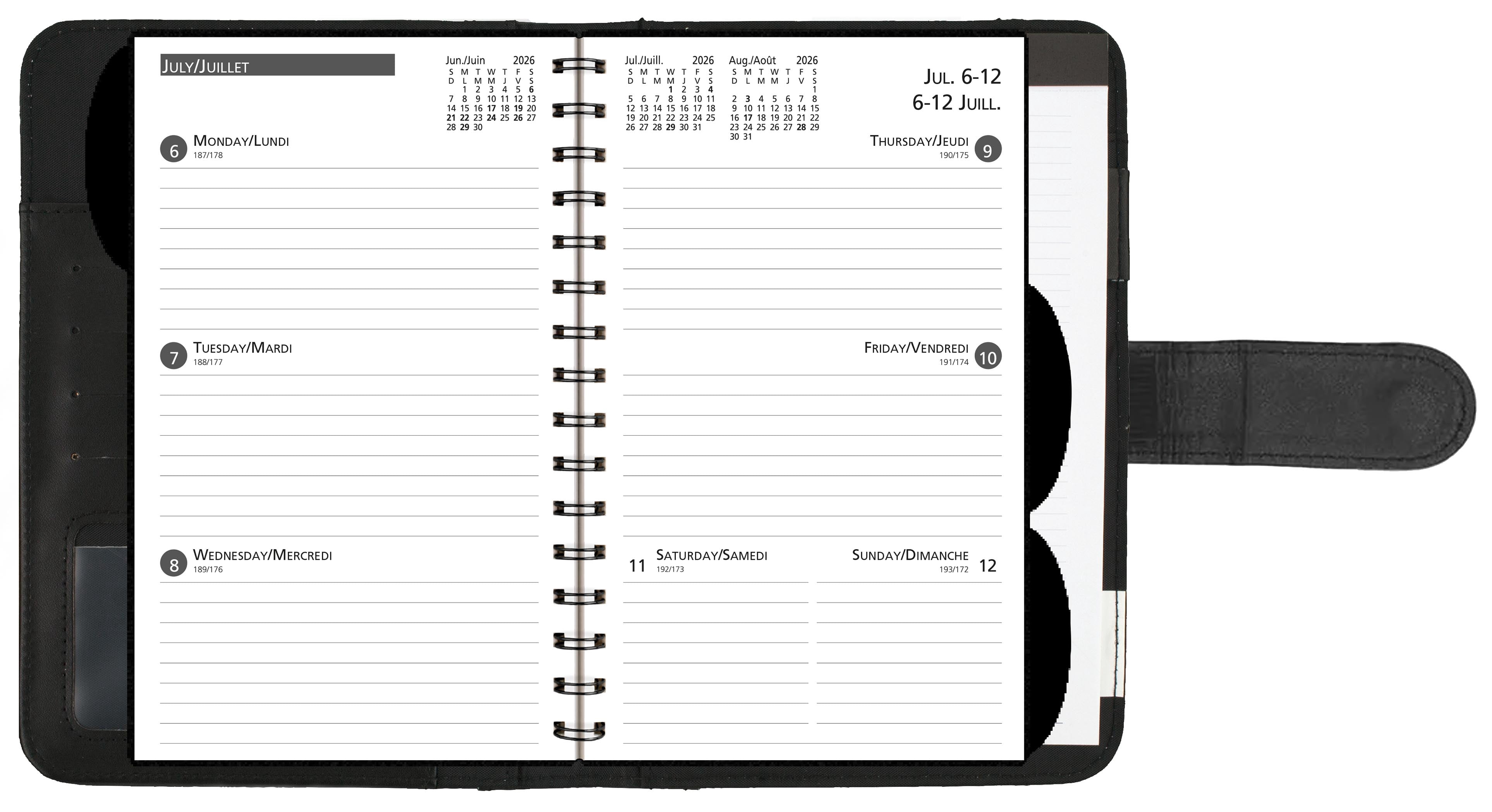 2027 Mead® Small Weekly and Monthly Planning Padfolio