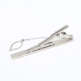 thumbnail image 4 of ZheElen 1pc Men Metal Silver Tone Simple Necktie Tie Bar Clasp Clip Clamp Pin, 4 of 5