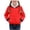 Red, variant on Tranfacy Zip Up Hoodie Girls Hoodies Pullover 2-15 Years Solid Color Fashion Casual Winter Fleece Long Sleeve Hooded Zipper Sweatshirt with Pockets