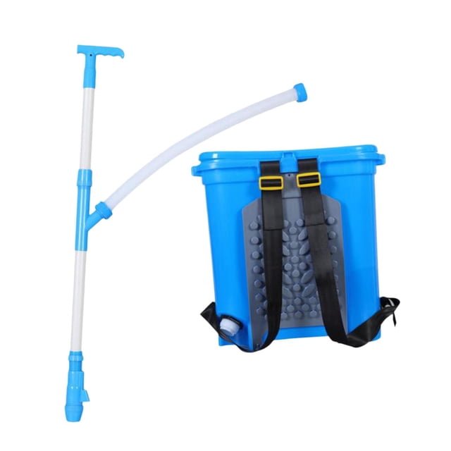 GROWTH TANK Manual Fertilizer Spreader Agricultural Backpack Professional 25L for Garden Height Adjustable
