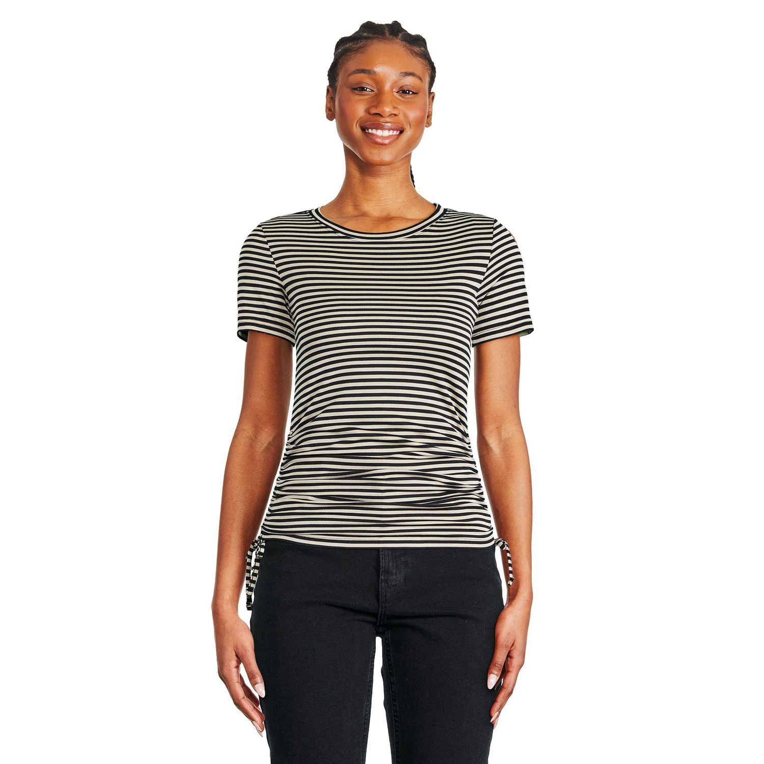 T-shirt ruché sur les côtés George pour femmes