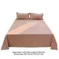 thumbnail image 3 of Wozhuo Solid Color Washed Cottons Bed Sheet And Pillowcase Set Plain Holiday Gift Duvet Sheet Three Piece Set Easter Home Decor, 3 of 7