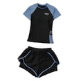 thumbnail image 4 of lionlar Lady Women's Swimsuit Short Sleeve Rash Guard for Swimming Pool SPA Vacation L, 4 of 9