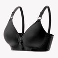 thumbnail image 2 of AherBiu Wireless Bras for Women Plus Size Comfort Soft Full Coverage High Support Push up Bralette Solid Color Bras, 2 of 9