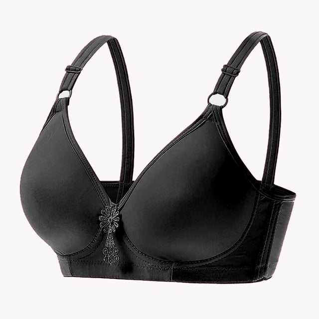 XZNGL Womans Embroidered Glossy Comfortable Breathable Bra Underwear No Rims