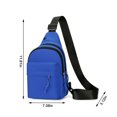 thumbnail image 3 of Boovnll Strap Bag Crossbody Backpack With Headphone Hole Strap Backpack Hiking Backpack Multipurpose Crossbody Chest Bag, 3 of 5
