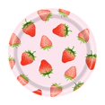 thumbnail image 1 of Decorative Paper Plates Strawberry Party Theme Disposable Tableware Set with 7 in and 9 in Plates, 10 Cups (9 oz), 25 Napkins, and 137 cm x 274 cm Tablecloth, 1 of 4