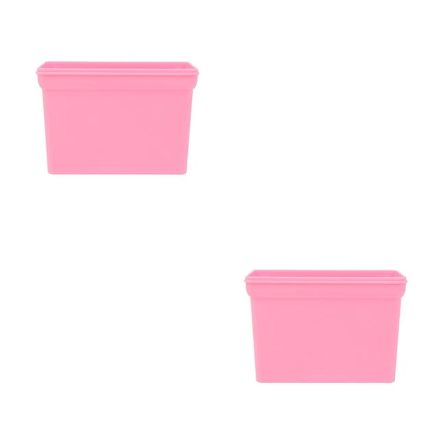 Maytalsory Magnetic Pen Holder Stationery Cases Holding Containers Reliable Storage Container for Meeting Room Office Classroom Use Pink Chalk box 2Set