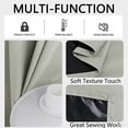 thumbnail image 4 of Chmadoxn Home Decor, Polyester Pongee Laminated Light-blocking Curtains Perforated Style Bedroom Concise Sun Protection Curtains Heat-Insulating And Soundproof Curtains Polyester Blackout Curtains, 4 of 6