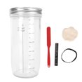 thumbnail image 1 of Sourdough Starter Kit, Fully Equipped Tools Sourdough Bread Starter Kit 24oz Glass With Spatula For Kitchen, 1 of 8