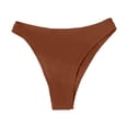 thumbnail image 4 of Maillot de Bain pour Femmes - Bas de Bikini pour Femmes, Bas de Maillot de Bain Côtelée Échancrée Taille Mi-Haute, Bas de Maillot de Bain, Bikini Femme, 4 of 5