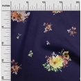 thumbnail image 2 of oneOone Cotton Poplin Navy Blue Fabric Florals Sewing Craft Projects Fabric Prints By Yard 56 Inch Wide, 2 of 4