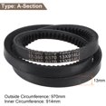 thumbnail image 2 of Unique Bargains 970mm Cogged V-Belt, Neoprene Rubber Material, for Industrial Applications, 2 of 5
