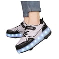 thumbnail image 3 of FhsagQ Bottes Enfants Chaussures d'Hiver Pointure 5.5 Chaussures pour Enfants Espadrilles à Semelles Épaisses avec Roues Chaussures Légères à la Mode Espadrilles à Roulettes Rechargeables par Usb Chaussures d'Hiver pour Filles Pointure 5 Noir Pointure 38, 3 of 8