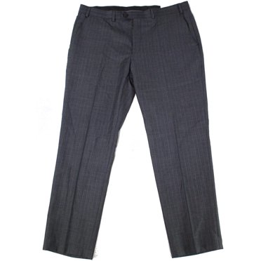 Lauren by Ralph Lauren Pantalon Habillé Classique pour Homme, Bleu Charbon, 34X32