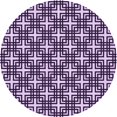 thumbnail image 1 of Ahgly Company Tapis Rond Lavable en Machine Intérieur Transitionnel Violet Foncé, 5 Pieds Rond, 1 of 7