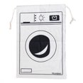 thumbnail image 2 of ziyahi Cotton Linen Drawstring Storage Bag Living Room Bedroom Sundries Room Bedroom Reusable Large Capacity Pouch Luggage Cargo Toys Organizer Type 2, 2 of 7