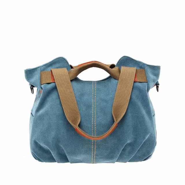Sac à Main Vintage Hobo en Toile pour Femmes, Sac à Main Quotidien avec Poignée Supérieure