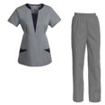 thumbnail image 1 of Women's Scrubs Set Scrub Top and Pants Scrubs Set, 1 of 3
