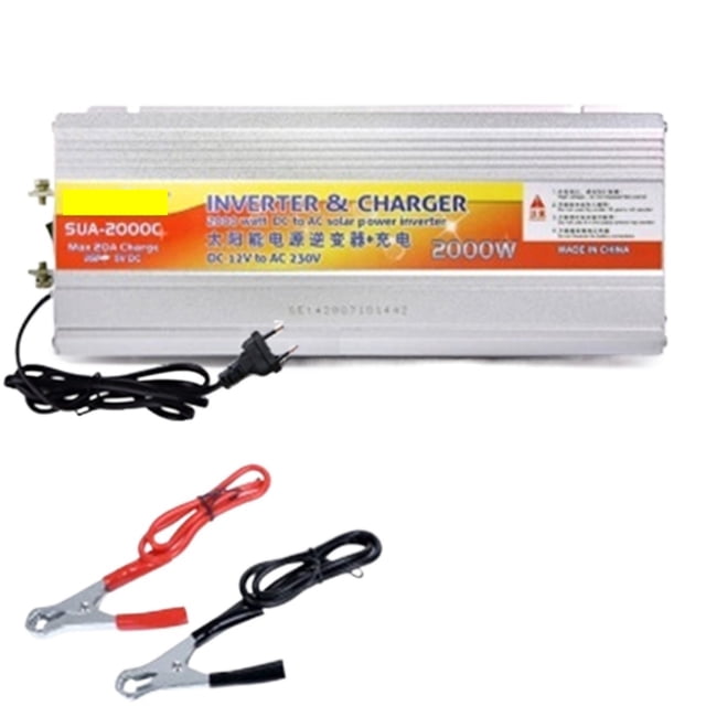 Inverter 12v Hybrid Solar Power Inverter Charger Voltage Transformer USB 500W 1000W 2000W Converter Adapter Home