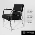 thumbnail image 3 of PureSana Chromium Ella Professional Auto Reclining Shampoo Chair, Gray, 3 of 8