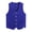 Blue, variant on LiiYii Women Men Sleeveless Volunteer Activity Vest Button Down Waistcoat Supermarket Uniform Work Black XXL